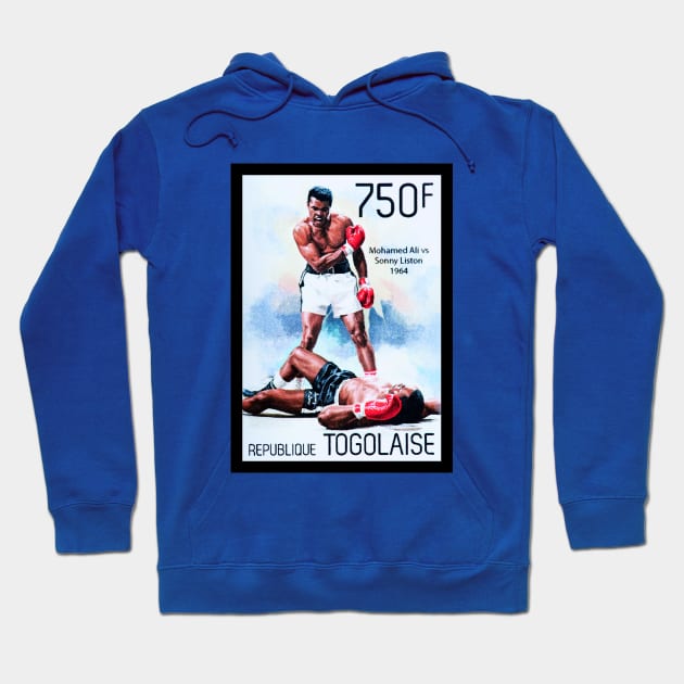 Muhammad Ali Postage Stamp Hoodie by VintCam